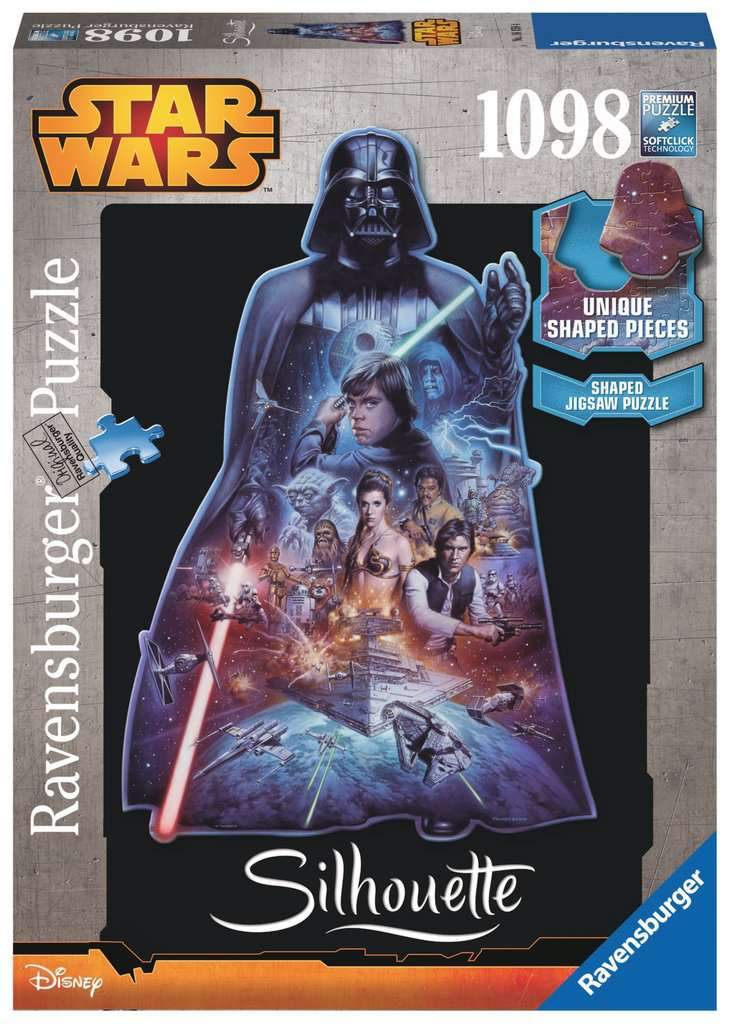 Ravensburger Star Wars Darth Vader Shaped 1098 Piece Puzzle image 0